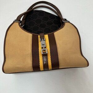 GUCCI Jackie Line Shoulder Bag Handbag Shoulder Bag GG Canvas 0021068